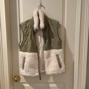 Sage green Abercrombie and Fitch vest